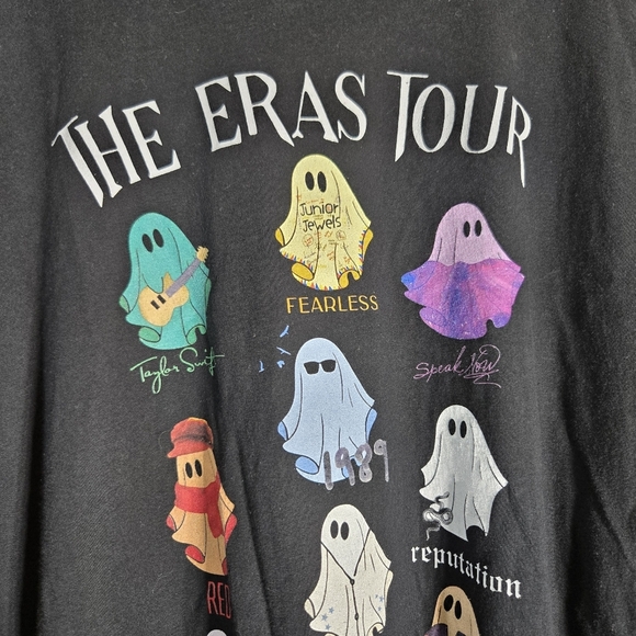 The Eras Tour Concert Ghost Tayloe Swift Halloween Swifties T Shirt Sz 5X - Picture 2 of 12